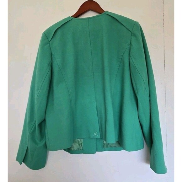 Lane Bryant Blazer 20 Kelly Green Toggle Sport Coat Business Jacket Professional - Picture 5 of 7